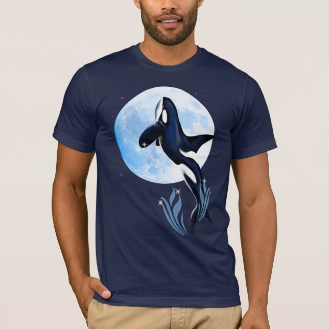 Leaping Orca and Moon Shirts (Front)