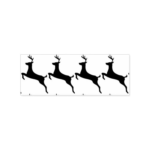 Leaping Red Deer Thunder_Cove Rubber Stamp