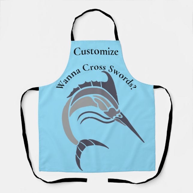 Leaping Swordfish Thunder_Cove Apron (Front)