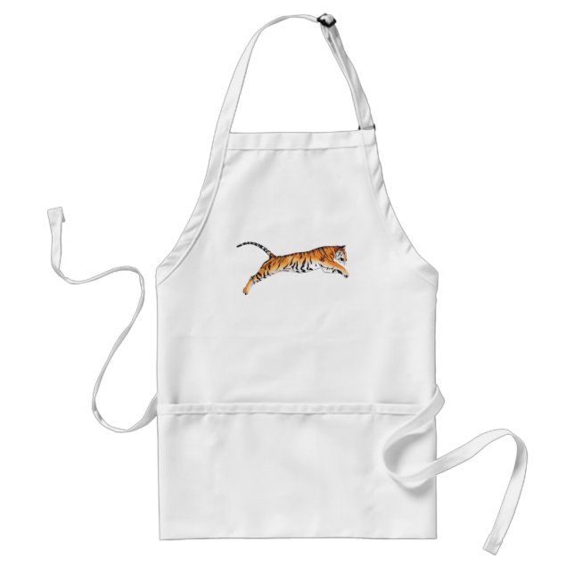 Leaping Tiger Adult Apron (Front)