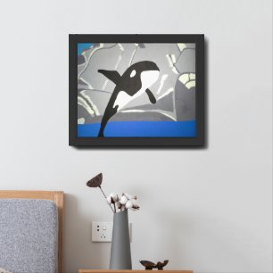 Leaping Whale  Framed Art