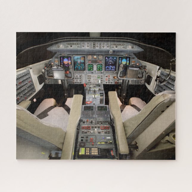 Lear Jet Cockpit Jigsaw Puzzle (Horizontal)