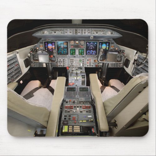 Lear Jet Cockpit Mouse Pad