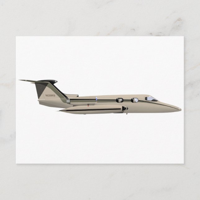 Learjet 23 postcard (Front)