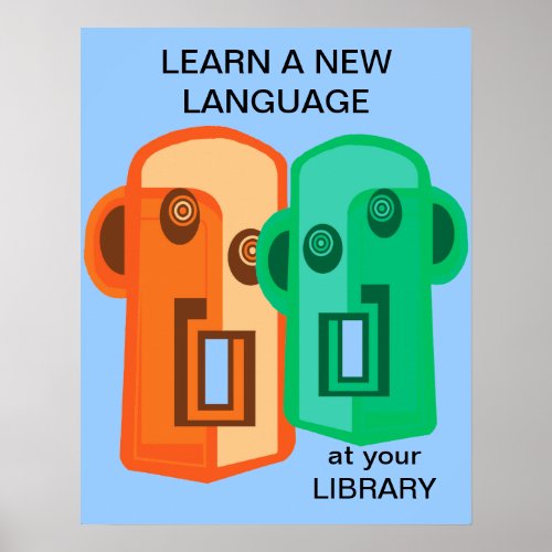 Learn a new language poster