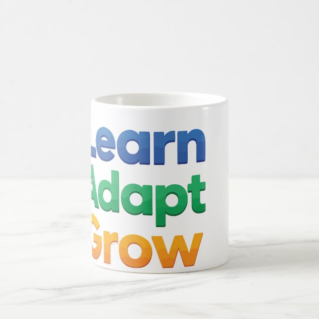 Learn Adapt Grow Coffee Mug (Center)