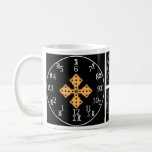 Learn Amharic Bible Cross Ethiopian Meskel Clock Coffee Mug