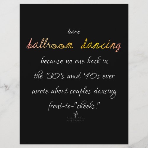 Learn Ballroom Dancing Cava Rosa Flyer
