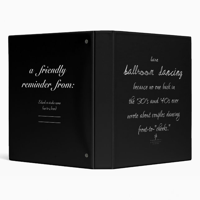 Learn Ballroom Dancing Mex. Silver 3 Ring Binder (Background)