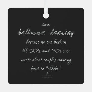 Learn Ballroom Dancing Mexican Silver Metal Ornament