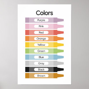 Learn Colors Poster