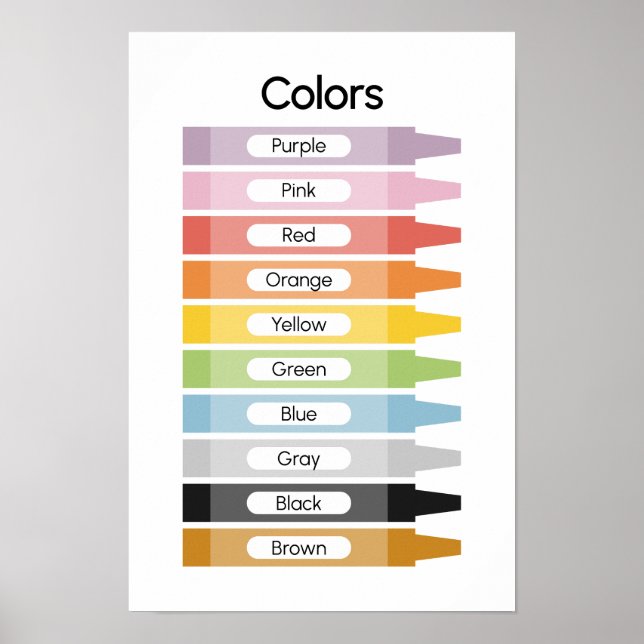 Learn Colors  Poster (Front)
