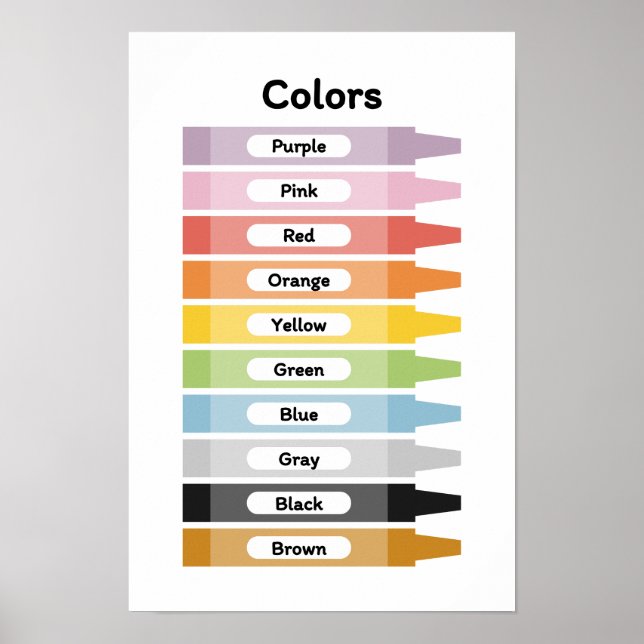 Learn Colors  Poster (Front)