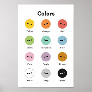 Learn Colors  Poster