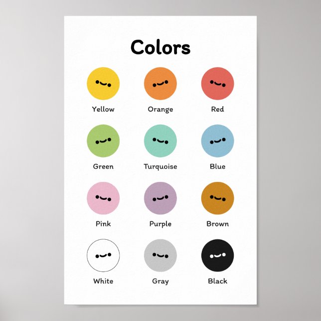 Learn Colors  Poster (Front)