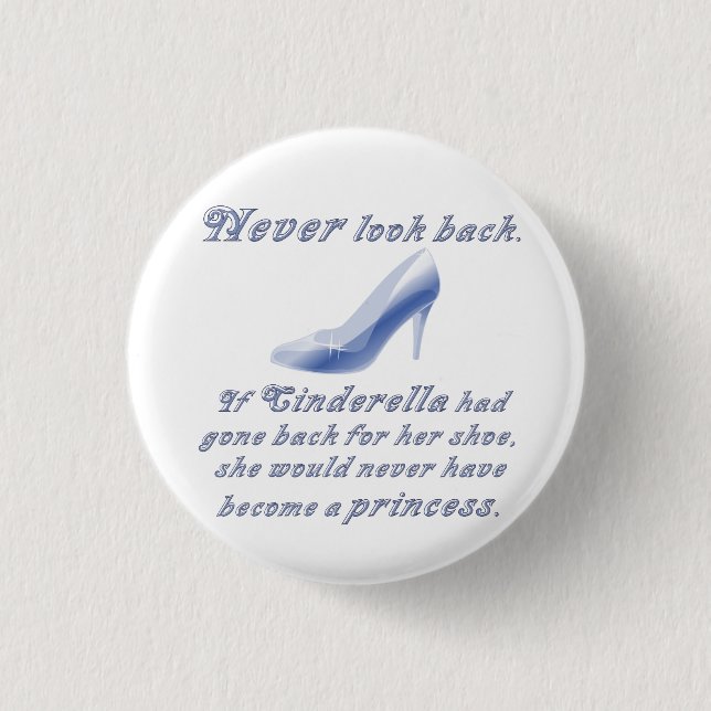 Learn from Cinderella's Shoe Button (Front)