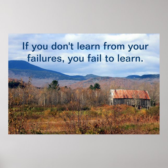 Learn from Failures Poster (Front)