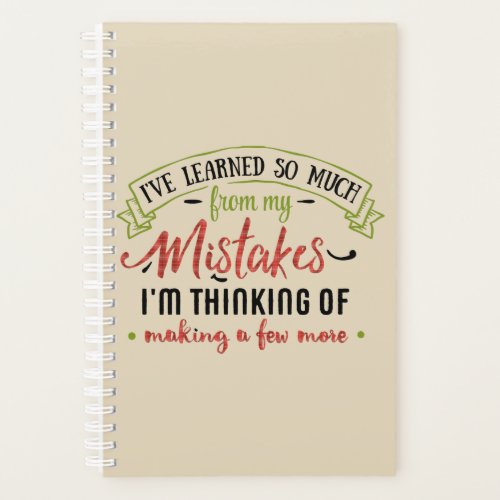 Learn from Mistakes Planner