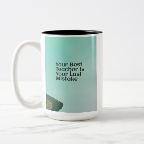 Learn from Your Blunders Two_Tone Coffee Mug