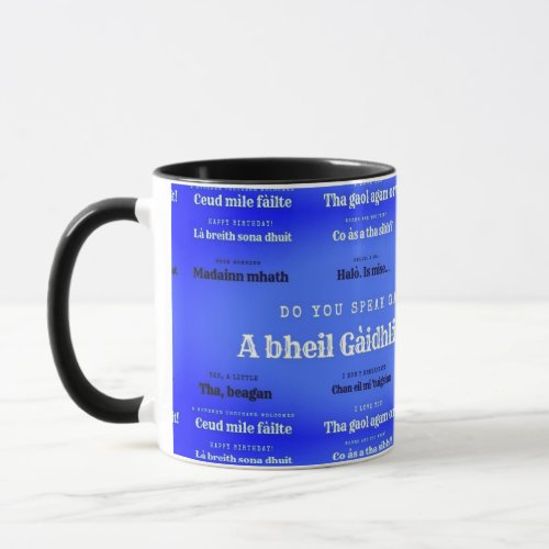 Learn Gaelic with your morning coffee Mug