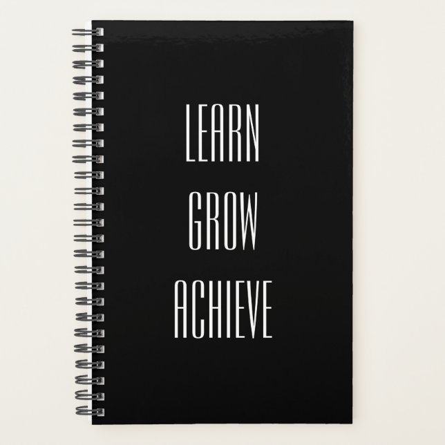 Learn, Grow, Achieve Simple Recipe for Success Planner (Front)