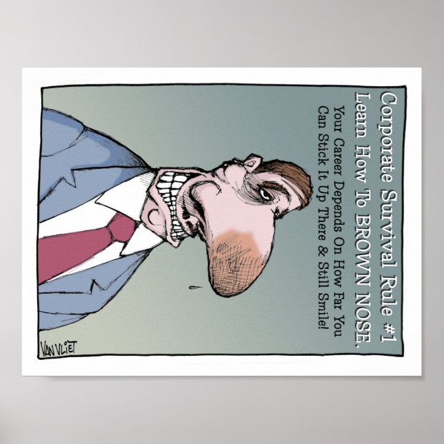 Learn How to Brown Nose Poster (Front)
