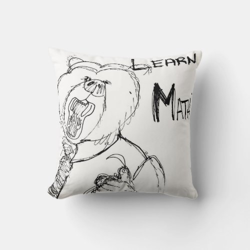 Learn Math  Throw Pillow