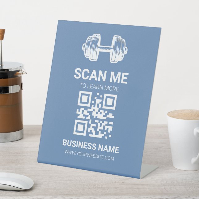Learn More QR Code Sign | Website | Gym / Studio (In SItu)