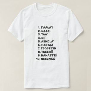 Learn Navajo - counting to ten T-Shirt