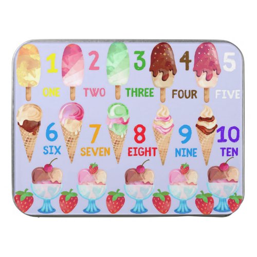 Learn Numbers and Colors with Ice Cream Acrylic Jigsaw Puzzle