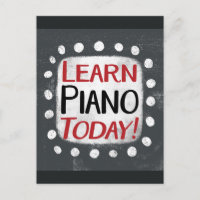Learn Piano Today Postcard
