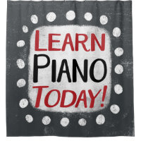 Learn Piano Today Shower Curtain