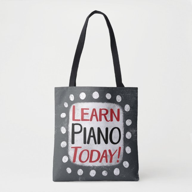 Learn Piano Today Tote Bag (Front)