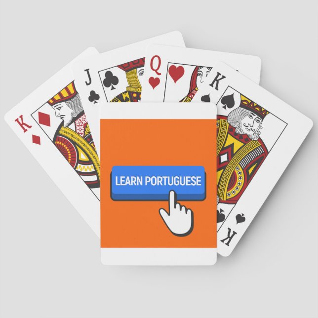 Learn Portuguese Poker Cards (Back)