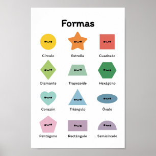 Learn Shapes (in Spanish) Poster