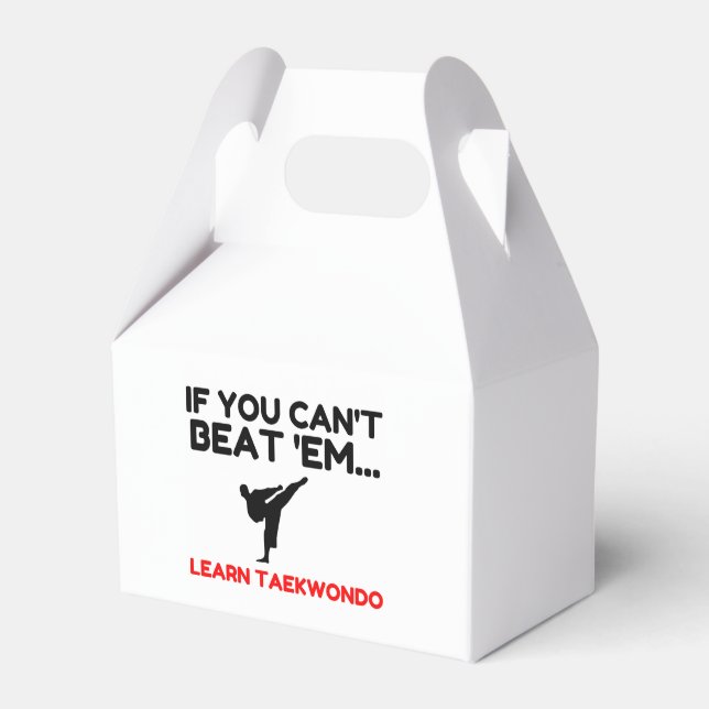 Learn Taekwondo Favor Boxes (Front Side)