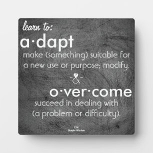 Learn to:adapt & overcome plaque