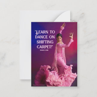 Learn to Dance on Shifting Carpet Note Card