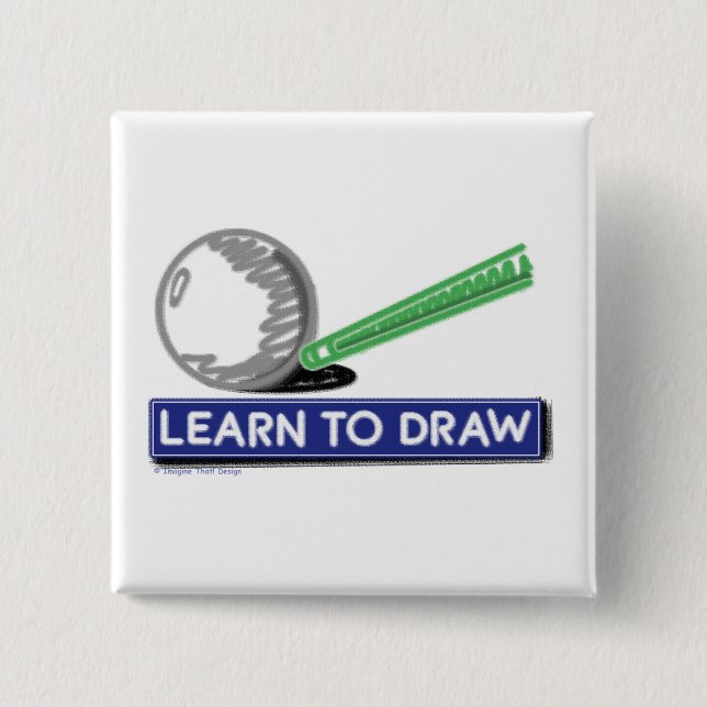 Learn to Draw Button (Front)