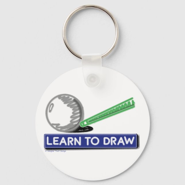 Learn to Draw Keychain (Front)