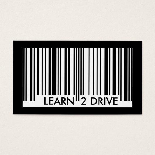 learn to drive barcode (Front)