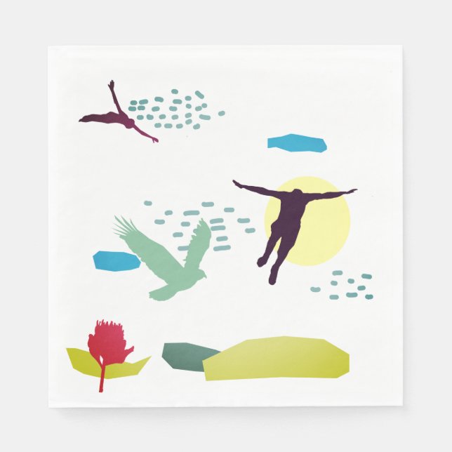 Learn to fly napkins (Front)