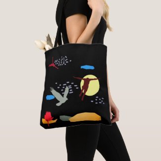 Learn to fly tote bag