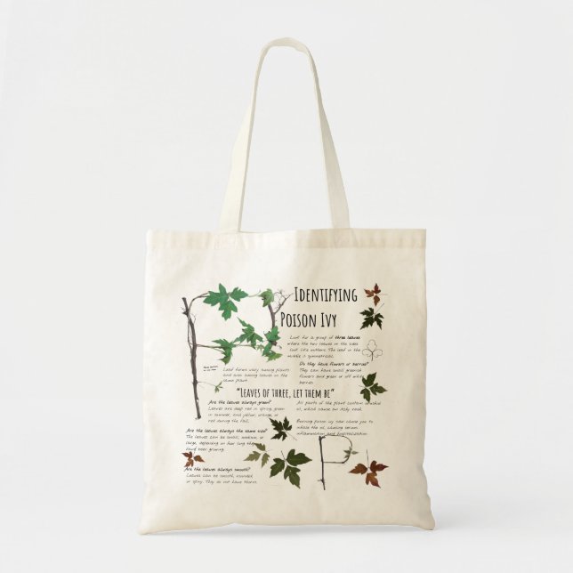 Learn to identify poison ivy plant | Botany  Baby  Tote Bag (Front)