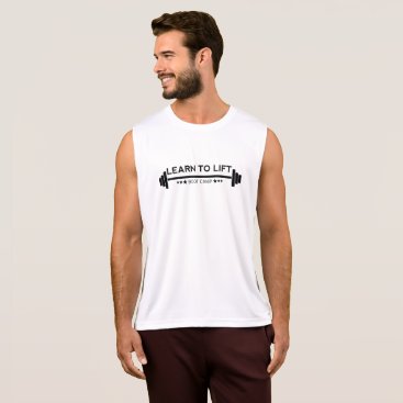 Learn to Lift Mens Bootcamp - Vest Black Tank Top Learn to Lift Mens Bootcamp - Vest Black Tank Top