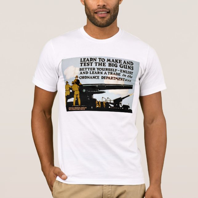 Learn to Make and test the Big Guns! T-Shirt (Front)