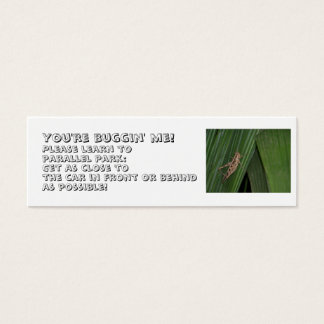 "LEARN TO PARALLEL PARK!" COURTESY CARD