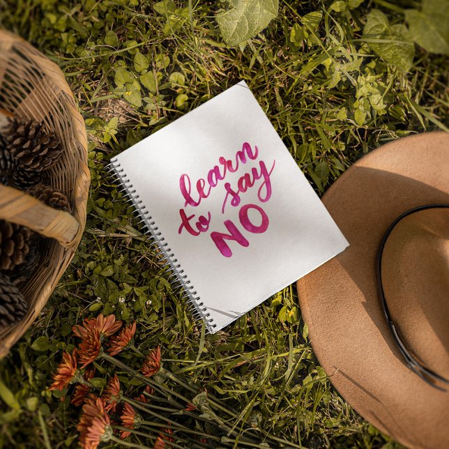 Learn to say no - pink notebook (Creator Uploaded)