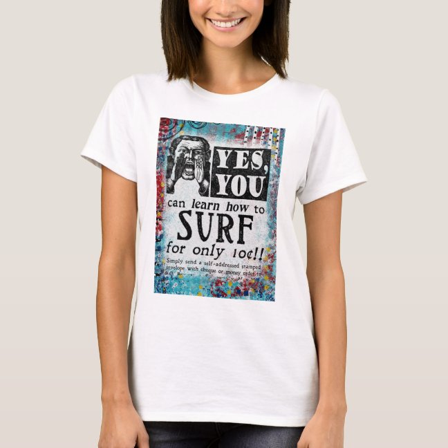 Learn To Surf Tee - Learn How Vintage Ad