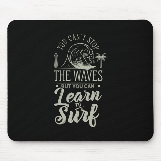 Learn To Surf Mouse Pad (Front)
